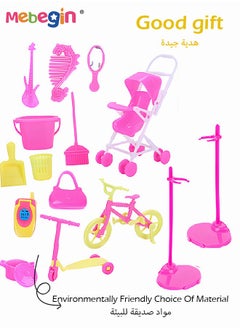 MEBEGIN 114 Pcs Doll Clothes and Accessories Set, Fashion Design Kit for 30cm Doll, Colorful Unique Barbie Doll Stuff, Fashion Doll Clothes Set, Easy to Put on and Take Off, Perfect Gifts for Girls(Excluding Dolls)  - Image 5