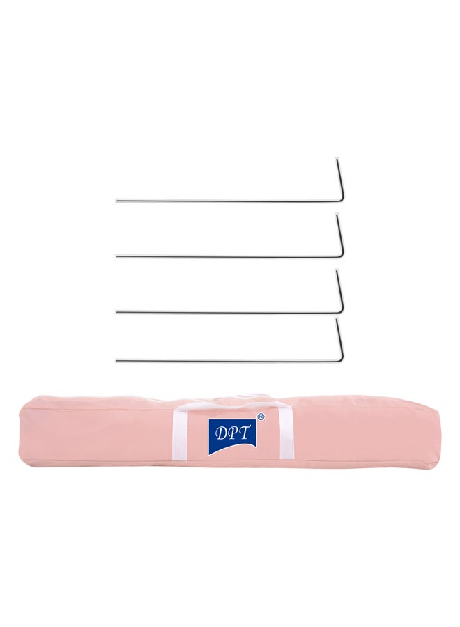 DPT خيمة أطفال قابلة للطي، خيمة رحلات، وردية، حجم 120*120*108 سم - Image 4