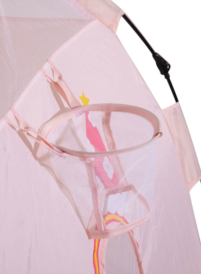 DPT خيمة أطفال قابلة للطي، خيمة رحلات، وردية، حجم 120*120*108 سم - Image 3