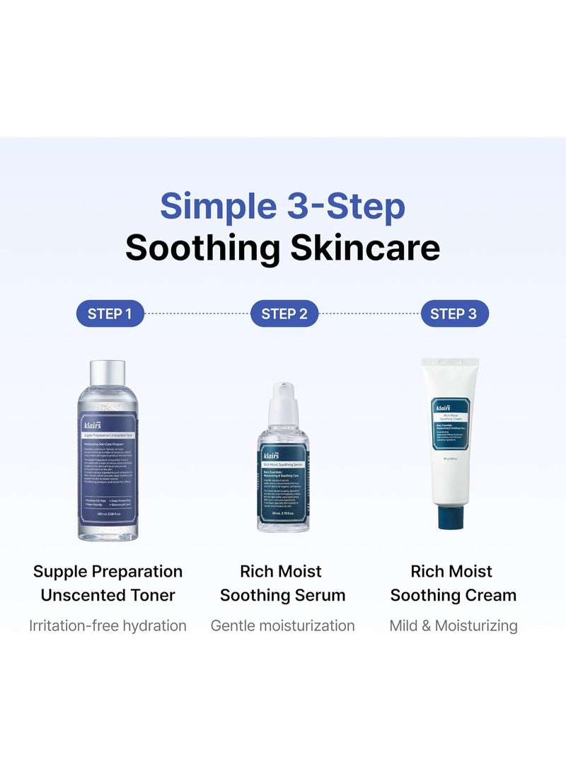 كلايرز عزيزي Klairs Supple Preparation تونر غير معطر 6.08 أونصة سائلة، خفيف الوزن، خالي من الزيوت الأساسية، خالي من الكحول، تم تغيير العبوة - Image 5