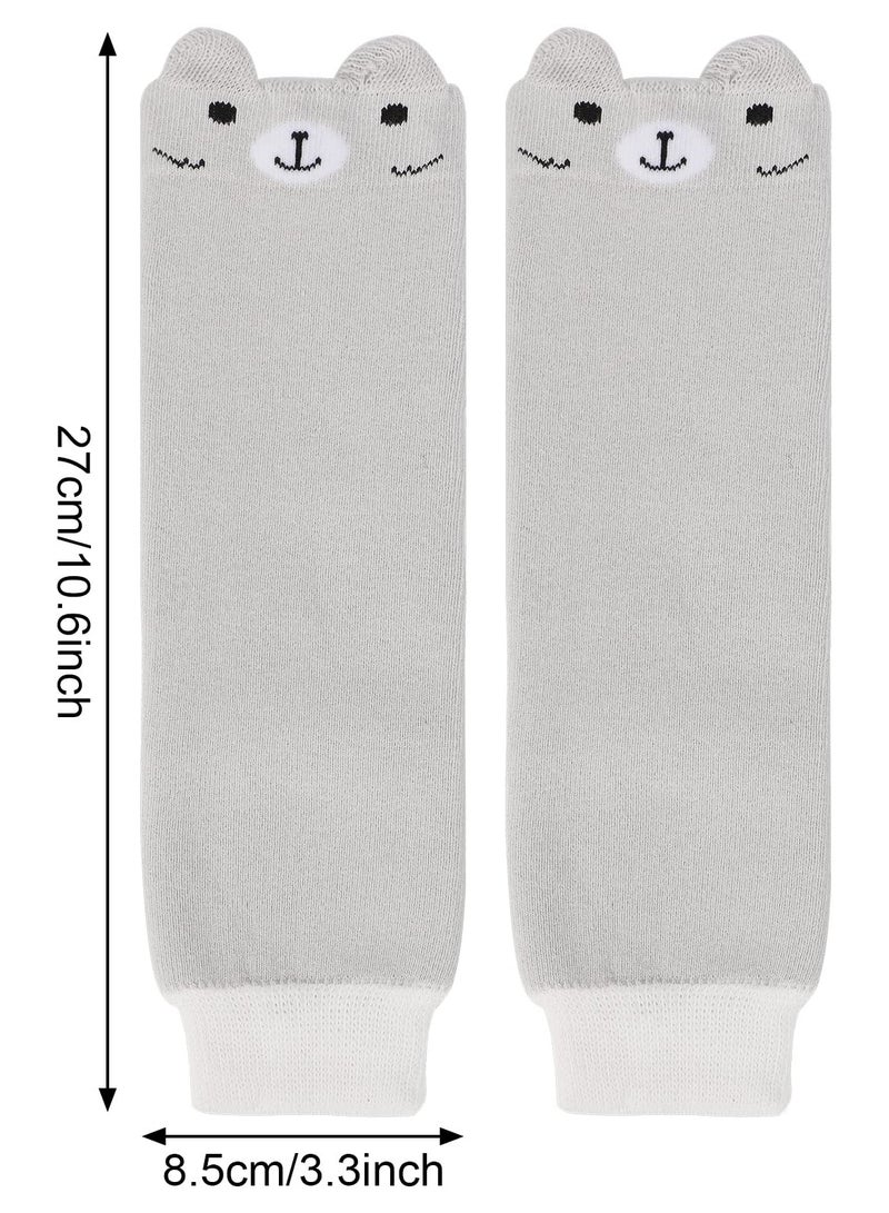Cute Animal Pattern Toddler Leg Warmers - Long Knee Socks u0026 Protectors for Babies and Kids (0-5 Years) - Perfect Gift for Infants, One Size, Pack of 4.  - Image 3