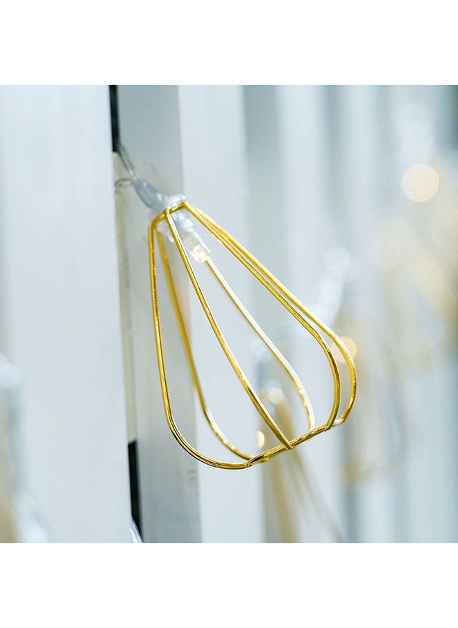 DANUBE HOME - Geometric Copper Fairy Lights Outdoor Light Lantern Lamp Farmhouse Outdoor Porch Light For Gazebo, Patio, Yard, Garden 4.7 Meter - Image 1