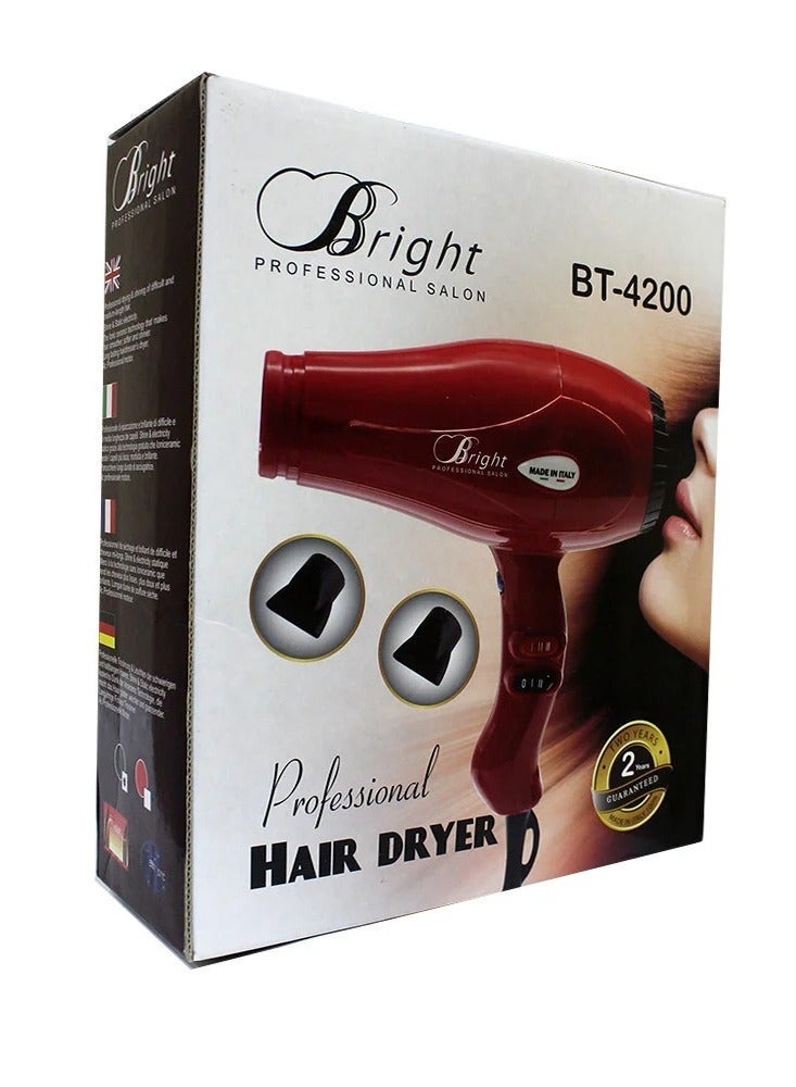 برايت مجفف شعر برايت ايطالي BT-4200 - Image 2