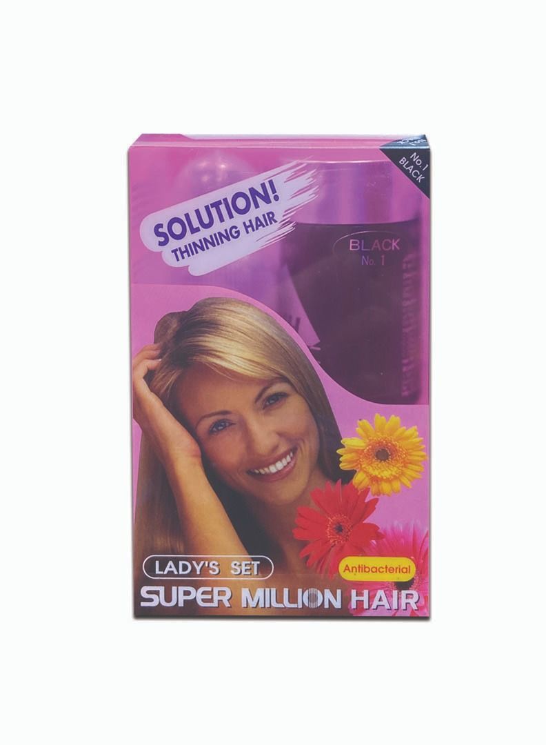 Cool & Cool Super Million Hair Lady set Black 10gm - Image 1