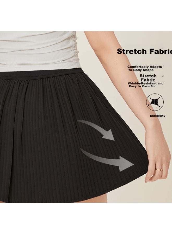 FANDIMU Vandimu Women's Sports Skirt Breathable Anti-exposure Two-in-one Skirt With Inner Lining Outdoor Badminton Tennis Skirt - Image 2