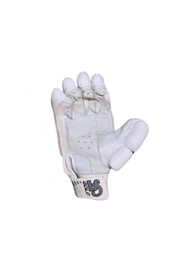 CA Gold Dragon White Cricket Batting Gloves - Mens Left Hand - Image 3
