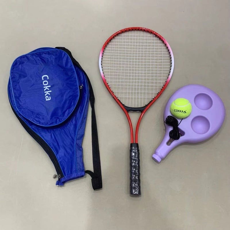 25-Inch Kids' Tennis Racket Set with Ball and Training Tool