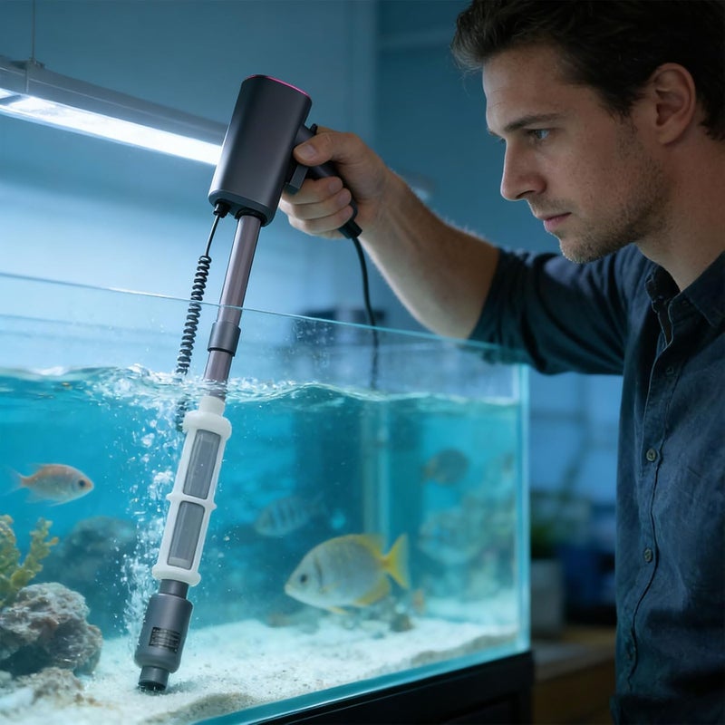 ordinarYone Wireless Fish cistern Cleaner With 1800L Per Hour Capacity And 60 Minutes Working Duration For Water Replacement And Was - Image 4