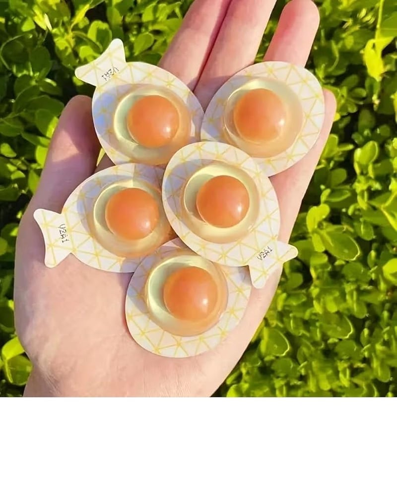 [5 -Pack Mini Egg Facial Mask] Deep Hydration Light Beige Brightening Facial Sheet - Portable Travel Skincare Essentials for Radiant Glow - Image 2