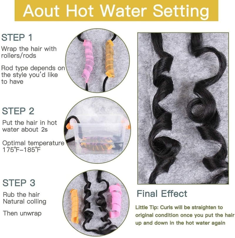 Leeven 30 Inch 8 Packs Ombre Pre Stretched Braiding Hair Two Tone Yaki Texture Prestretched Crochet Braids Hair Professional Synthetic Hair Extension Itch Free Hot Water Setting (27/613#) - Image 5
