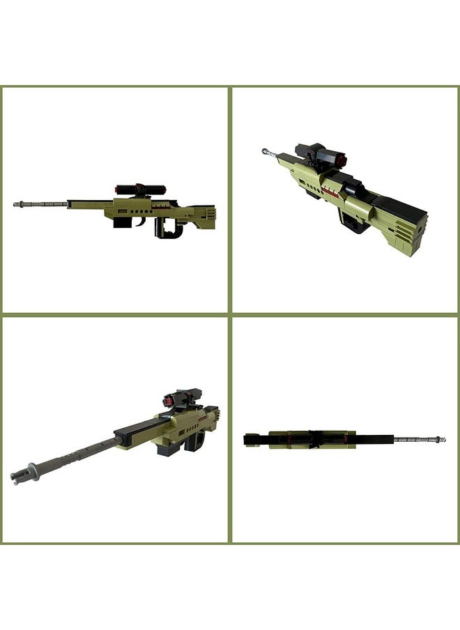 Qman QMAN Building Block Gun, 3-in-1 Simulation Blaster Building Blocks with Bullets Military Weapon Building Set Model for Kids,202 PCS  - Image 4