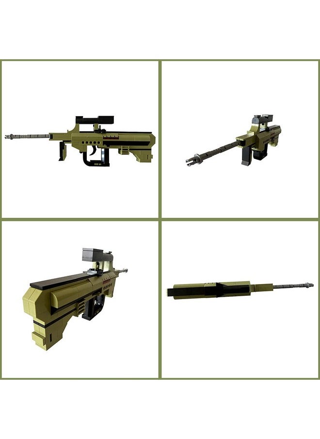 Qman QMAN Building Block Gun, 3-in-1 Simulation Blaster Building Blocks with Bullets Military Weapon Building Set Model for Kids,202 PCS  - Image 5