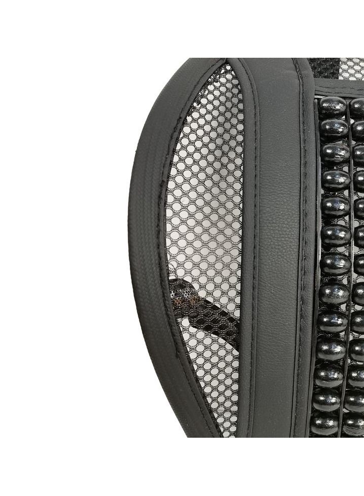 مسند الظهر دعم قطني وسادة مقعد العلاج بالابر للسيارة ومقعد الكرسي وسادة خرز خشبية 1 قطعة - Image 3