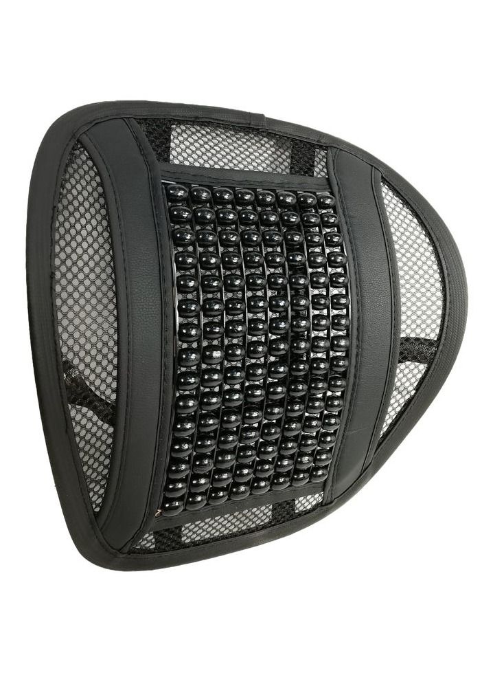 مسند الظهر دعم قطني وسادة مقعد العلاج بالابر للسيارة ومقعد الكرسي وسادة خرز خشبية 1 قطعة - Image 1