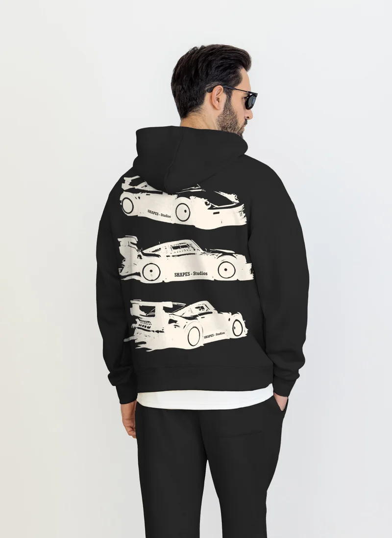 SHAPES MIDWEIGHT BOXY FIT PRINTED HOODIE
