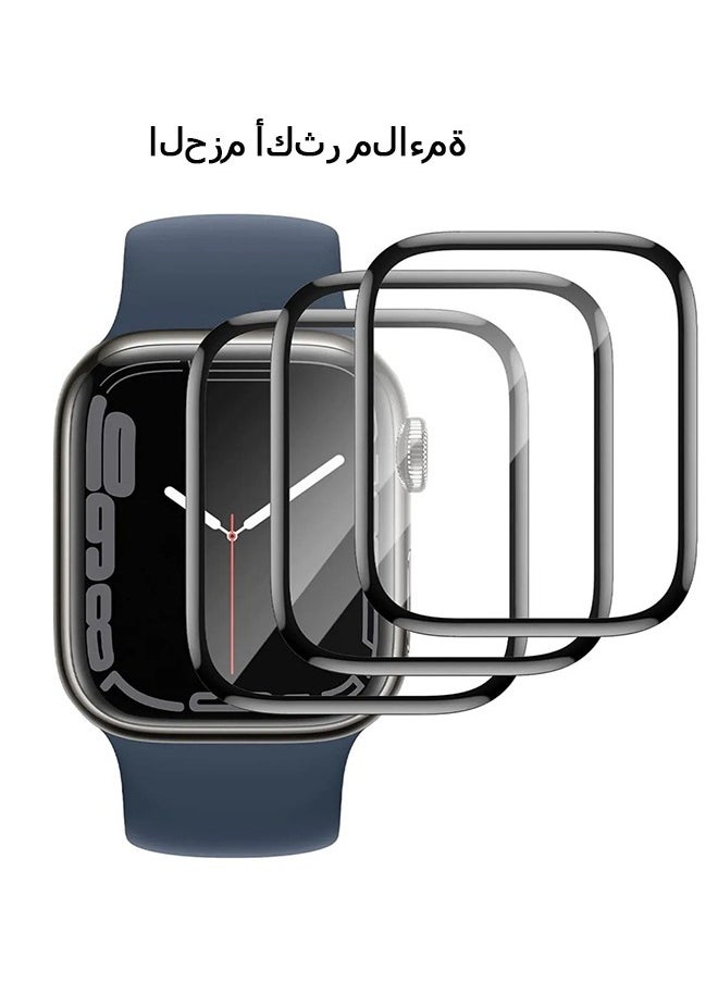 Beyond 3 Pcs Screen Protector Case for Apple Watch Ultra2 49mm, Scratch Proof Tempered Glass Cover, Lightweight Protective Film (Clear)  - Image 1