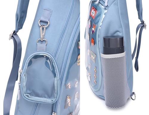 CHERRY SAUCE Oxford Ita Bag Kawaii Pin Display Chest Pack Single Shoulder Bag Sport Backpack Hiking Daypack, Medium - Image 5