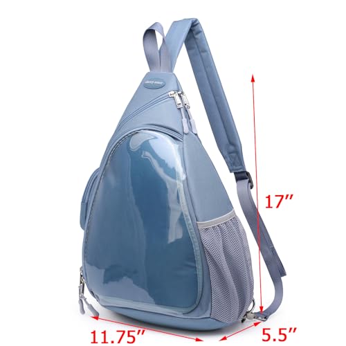 CHERRY SAUCE Oxford Ita Bag Kawaii Pin Display Chest Pack Single Shoulder Bag Sport Backpack Hiking Daypack, Medium - Image 3