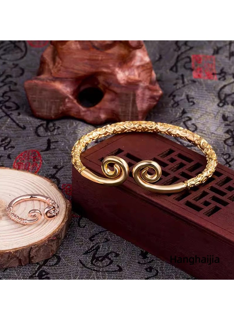 Hanghaijia Unisex Vintage Monkey King Wukong Buddhist Tightening Spell true love forever Bracelet  - Image 1