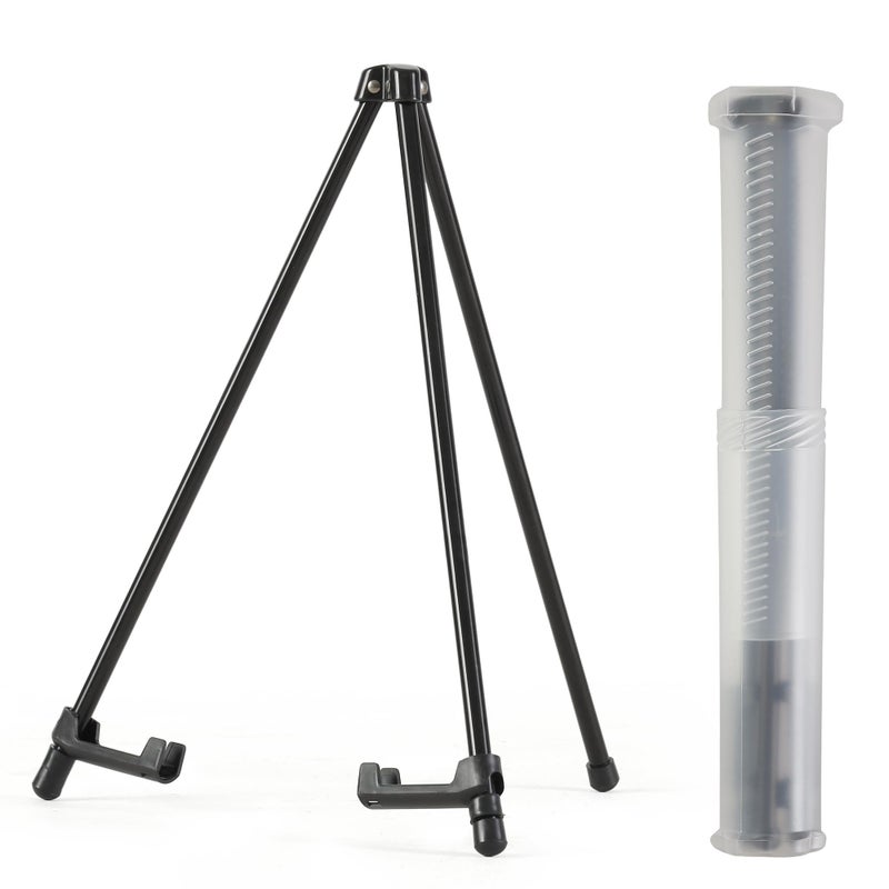 Somime 14 High Tabletop Instant Display Easel  Black Steel Small Tripod Easel Stand with Adjustable Holders for Pictures Paintings Posters and Store Signs1 Pack