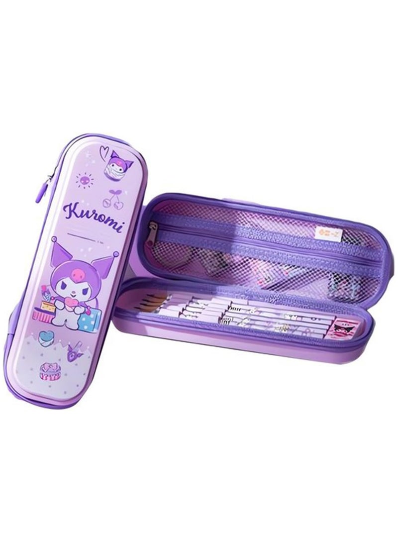 AUTOYSUR Pencil Case Organizer, Marker Pencil Pen Organizer Case, Art Supply Pencil Case, Travel Case Organizer, School Supplies for Middle High College Student Office (PP-Kuromi) - Image 1