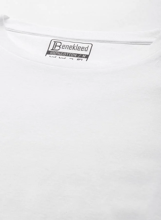 Take Two Men Drop-Shoulder Sleeves Oversized Pure Cotton T-shirt By Bene Kleed