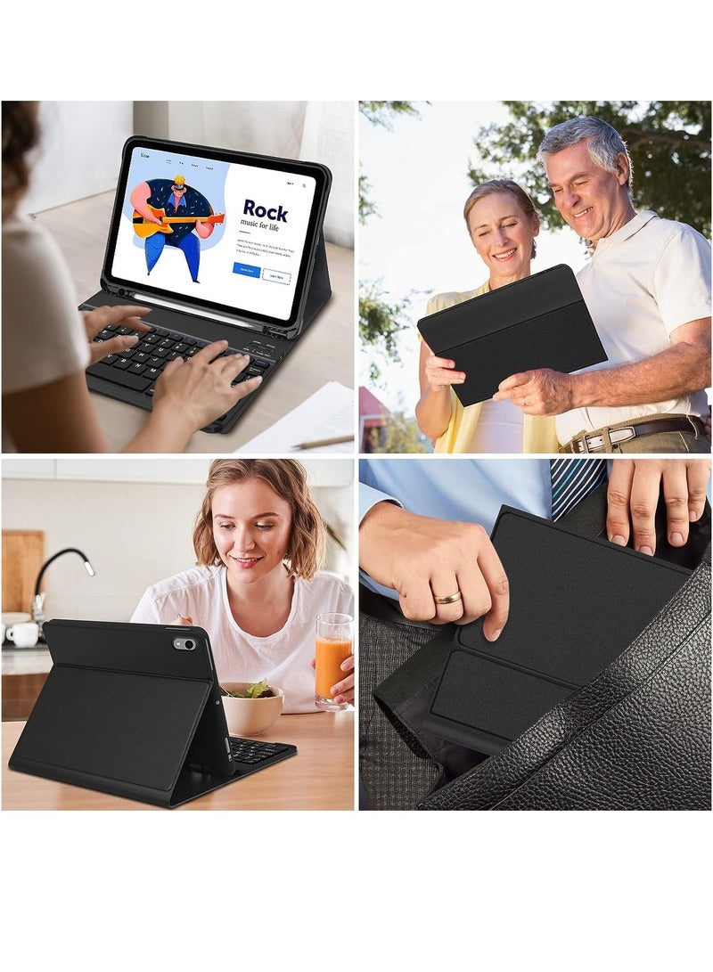 ELTRAZONE Keyboard Case Compatible with iPad 10.9 inch 10th Generation 2022, iPad 10th Generation Case with pencil holder, Smart Protective Cover with Detachable Bluetooth Keyboard - Image 5