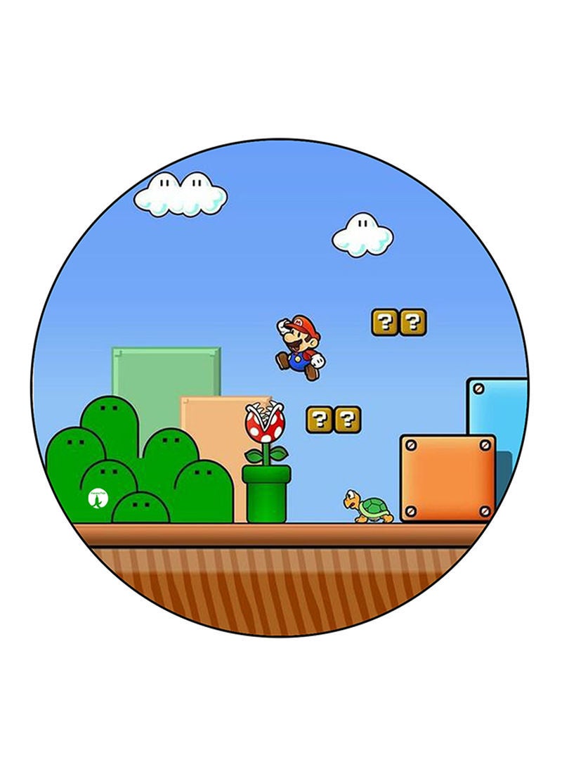Video Game Super Mario Printed Mouse Pad Multicolour