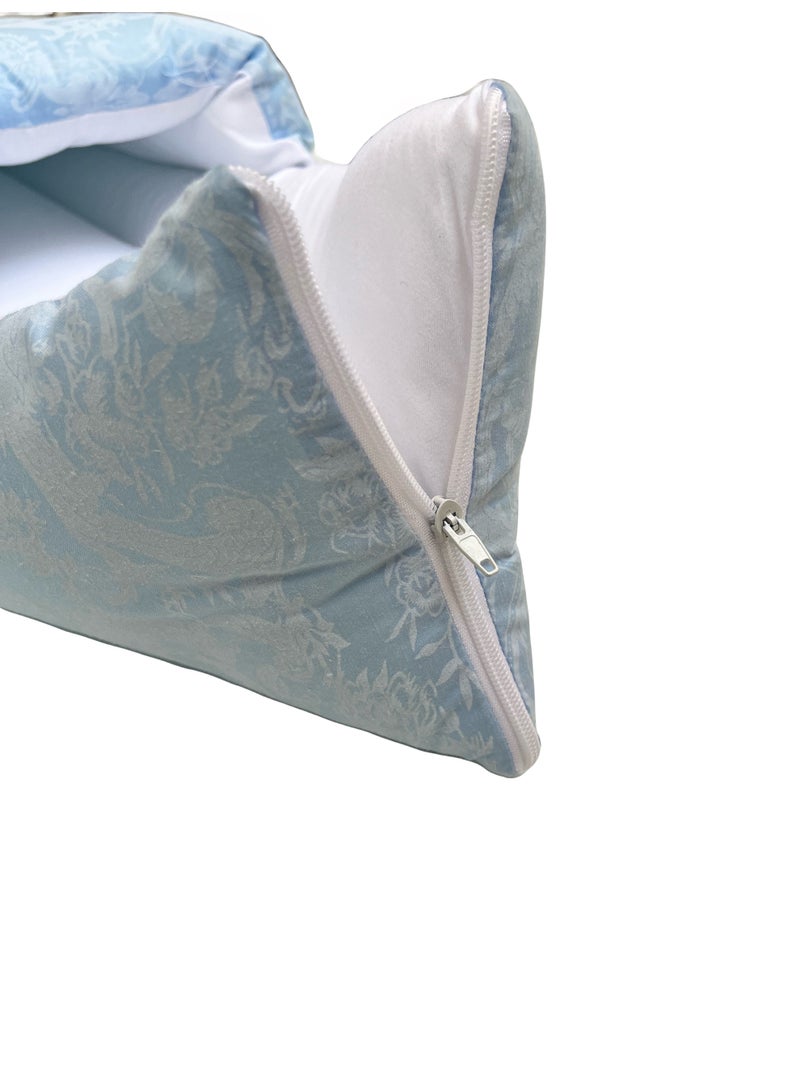 3 in 1 Babys Cotton Bed Cum Carry Bed Printed Baby Sleeping Bag Baby Bed Infant Portable for Unisex Easily Portable Light Weight to Carry for New Born (0 to 6 Months) (Blue Floral) - Image 4