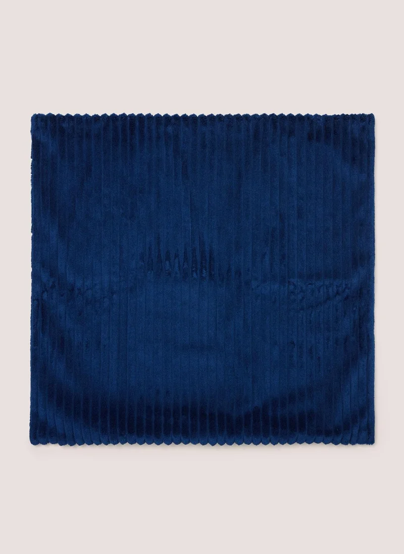 Matalan Navy Ribbed Cushion