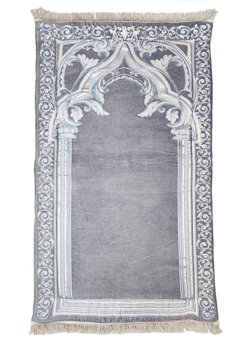 Museum Large Size Memory Foam Prayer Mat. Comfortable Prayer Rug. Elegant Essential Design Sajadah with Foam-Golden 3 - Image 1
