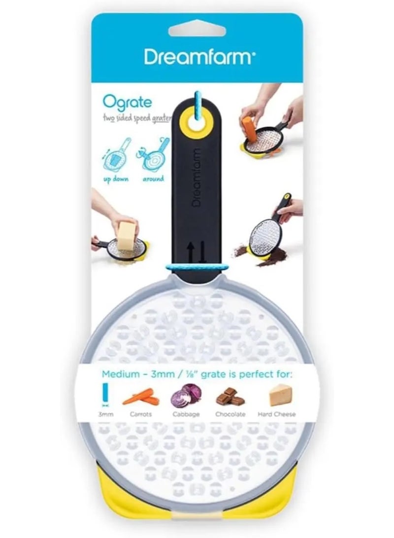 دريم فارم مبشرة متوسطة السرعة من الفولاذ المقاوم للصدأ من أوغريت، خشنة، آمنة للاستخدام في غسالة الأطباق، متوسطة 3 مم - Image 1