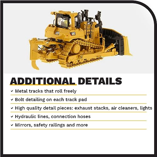 Diecast Masters 1:50 Scale Caterpillar D9T Track-Type Tractor | High Line Series Cat Trucks & Construction Equipment Model 85944 - Image 5