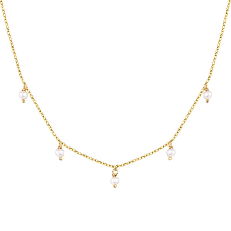 PAVOI Womens 14K Gold Plated â€šÃ„Ã¬ Yellow Gold Necklace with 925 Sterling Silver Chain - Image 1