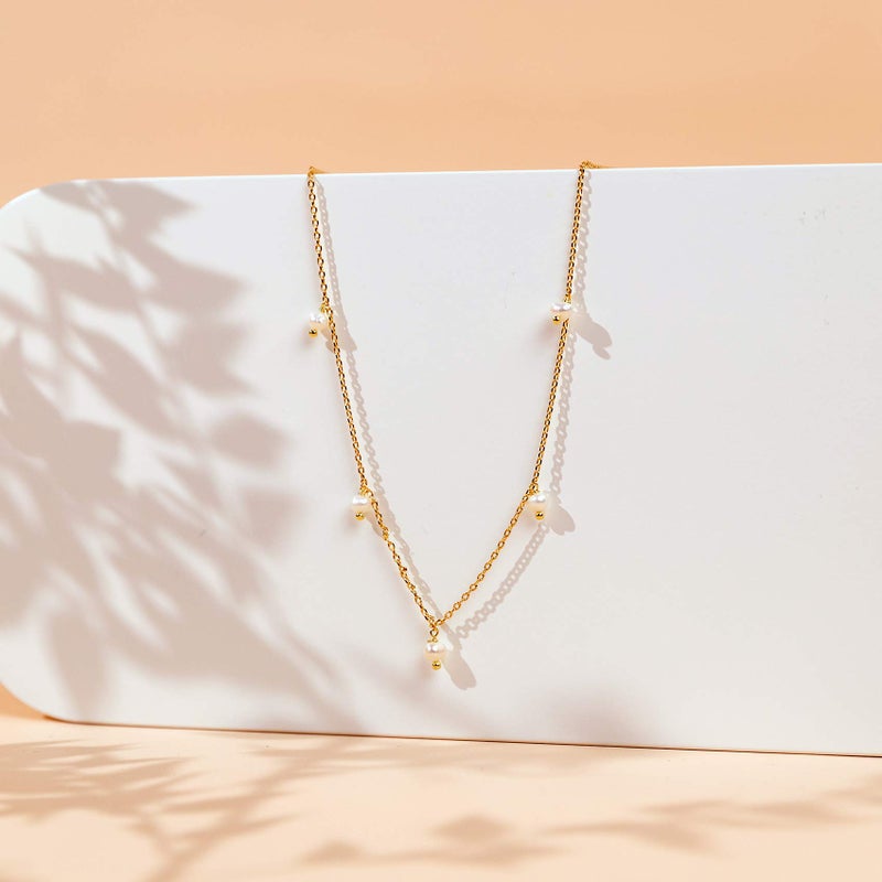 PAVOI Womens 14K Gold Plated â€šÃ„Ã¬ Yellow Gold Necklace with 925 Sterling Silver Chain - Image 4