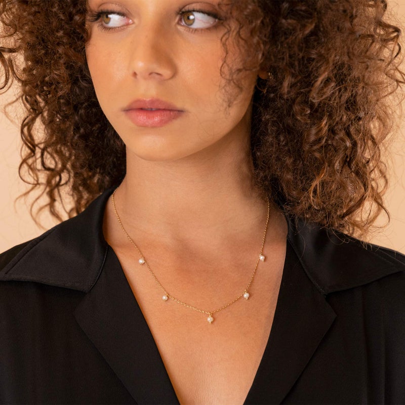 PAVOI Womens 14K Gold Plated â€šÃ„Ã¬ Yellow Gold Necklace with 925 Sterling Silver Chain - Image 2
