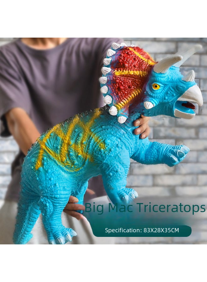 Giant Soft Silicone Dinosaur Toy Direct From Manufacturer Super Size Fossil Model Riding Dragon Supply For Motorcyc-Color:Huge Bulldragon 75CM-Specifications:498 Story Lights Edition - Image 2