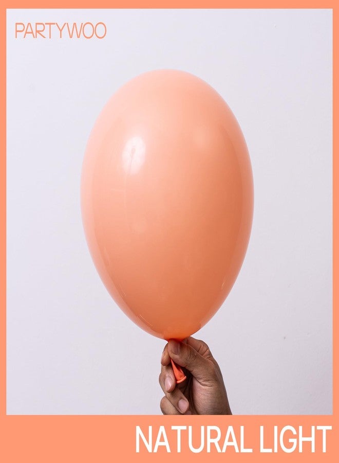 PartyWoo Peach Balloons, 50 pcs 12 Inch Peachy Pink Balloons, Peach Color Balloons for Balloon Garland or Balloon Arch as Party Decorations, Birthday Decorations, Baby Shower Decorations, Peach-Y21 - Image 2