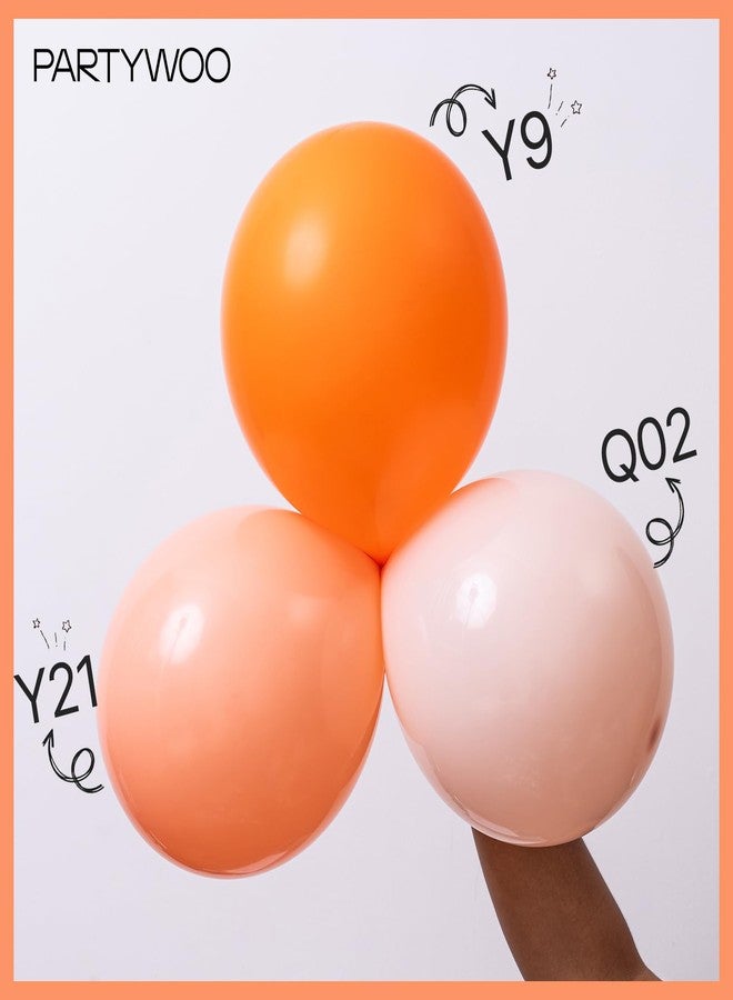 PartyWoo Peach Balloons, 50 pcs 12 Inch Peachy Pink Balloons, Peach Color Balloons for Balloon Garland or Balloon Arch as Party Decorations, Birthday Decorations, Baby Shower Decorations, Peach-Y21 - Image 4