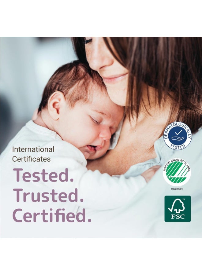 BAMBO NATURE حفاضات بامبو ناتشر المضادة للحساسية للأطفال، حفاضات مستدامة مع علامة بيئية، حماية معززة ضد التسرب، خالية تمامًا من الكلور، صديقة للبشرة، وامتصاص فائق - الحجم 1 (36 قطعة) - Image 2