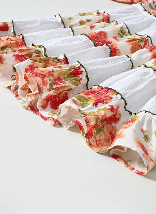 BELLA MODA Floral Tiered Dress