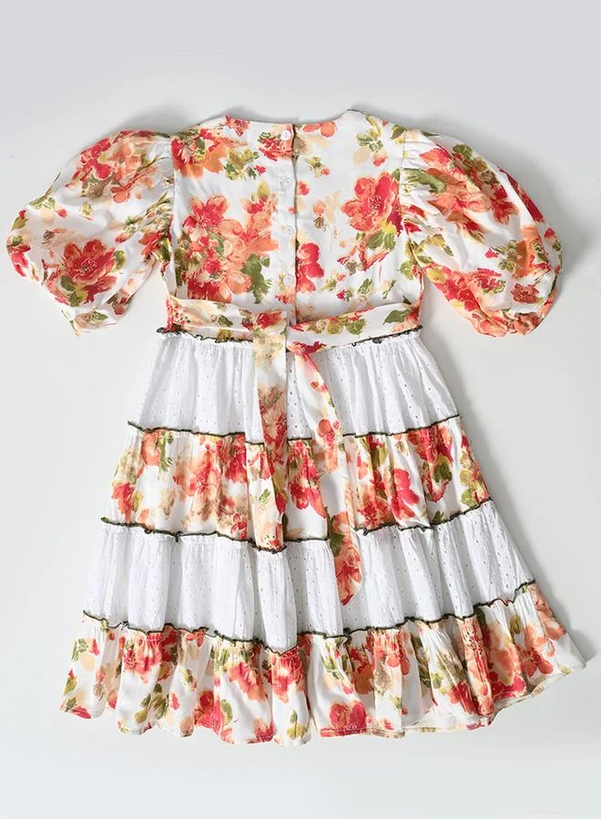 BELLA MODA Floral Tiered Dress