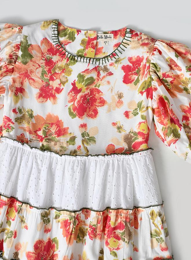 بيلا مودا فستان طبقات بنقشة الزهور - Image 4