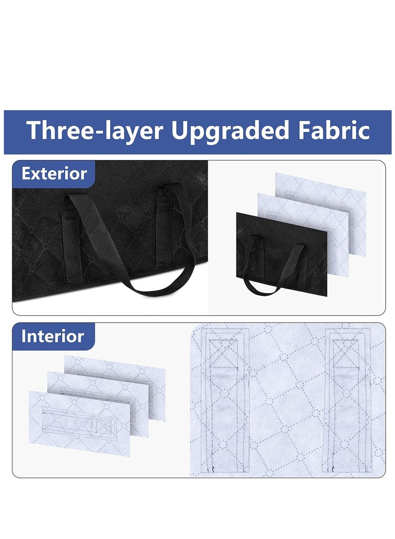 Loquat Large Capacity Baseball Cap Organizer, Holds 40 Hats, Black Closet Storage - Image 4