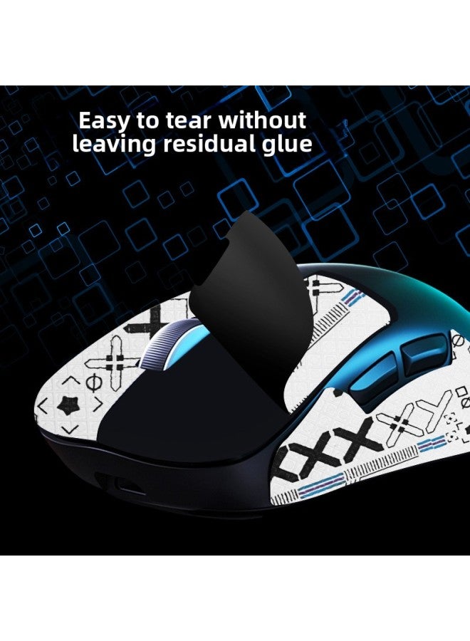 Suitable For Lingbao M1 Mouse Anti-slip Sticker Sweat Absorbing Lingbao M1 Sticker Button Side Skirt Protective Sticker Foot Pad Foot Sticker-Color:[full Package] White Printing A [send Clean Cotton]]  - Image 5