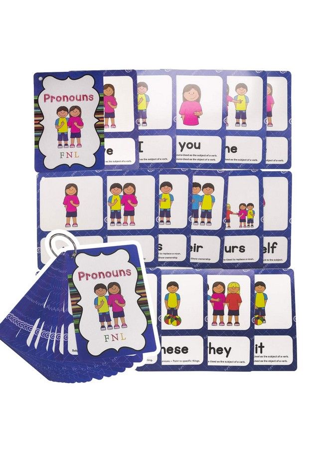 Personal Pronouns Flashcards Pocket Card Grammar Learning Building Vocabulary Homeschool Kindergarten Supplies - Image 2