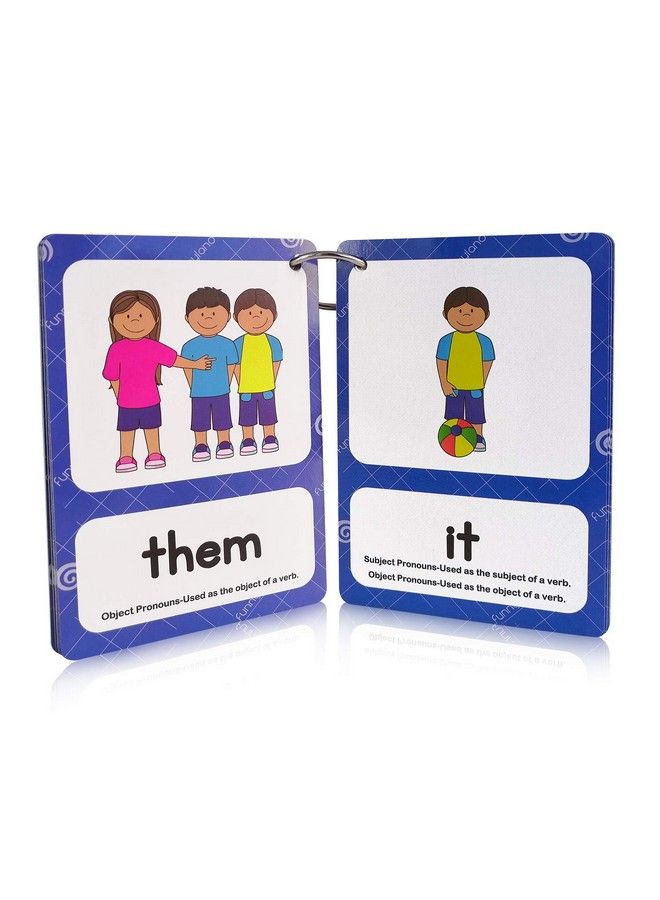 Personal Pronouns Flashcards Pocket Card Grammar Learning Building Vocabulary Homeschool Kindergarten Supplies - Image 5