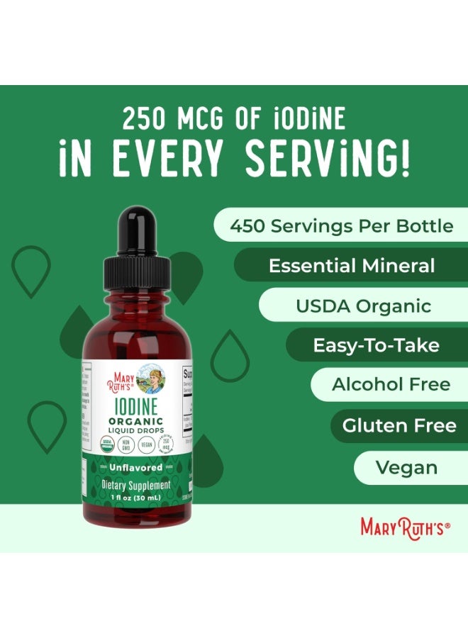 MaryRuth's Organic Iodine Liquid Drops Unflavored 1 fl oz (30 ml) - Image 5