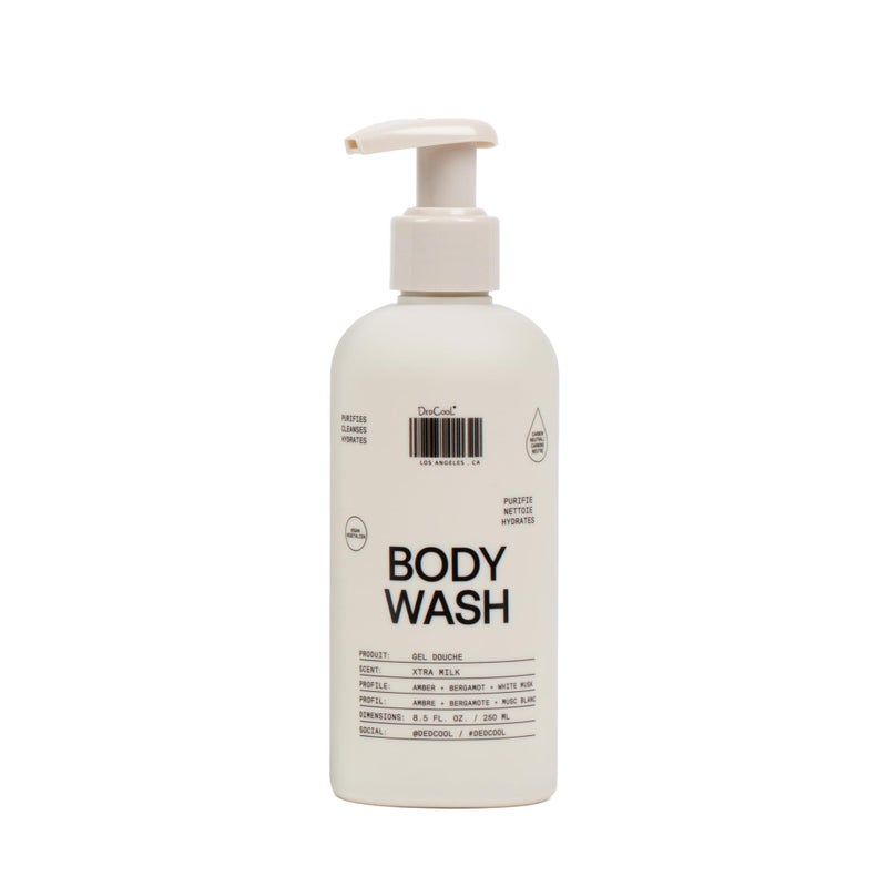 DedCool Body Wash | Xtra Milk | Shea Butter, Aloe & Snow Mushroom | Hydrating, Non-Toxic, Vegan | Bergamot, White Musk & Amber | 8.5 fl oz - Image 1