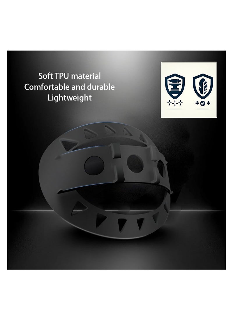 SYOSI VR Head Strap Pad, TPU Comfort Soft Head Strap Cushion for Vision Pro Headset, Head Cushion Adapter Comfortable Pressure-Relief Pad VR Accessories, Bracket for The Back of The Head Headstrap  - Image 5